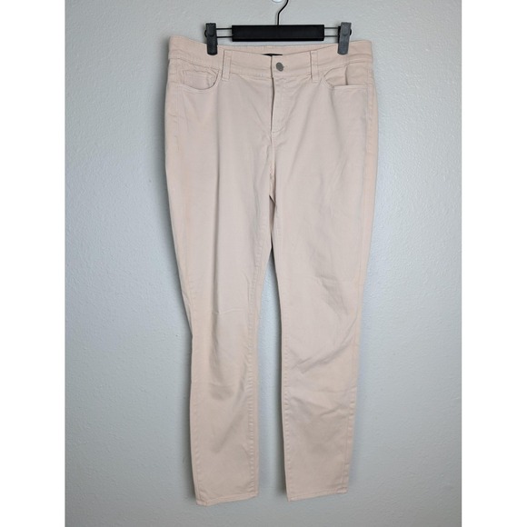 Ann Taylor Pants - Ann Taylor Pants Womens 10 Pink Chino Ankle Slim Twill Stretch Pockets Zip
